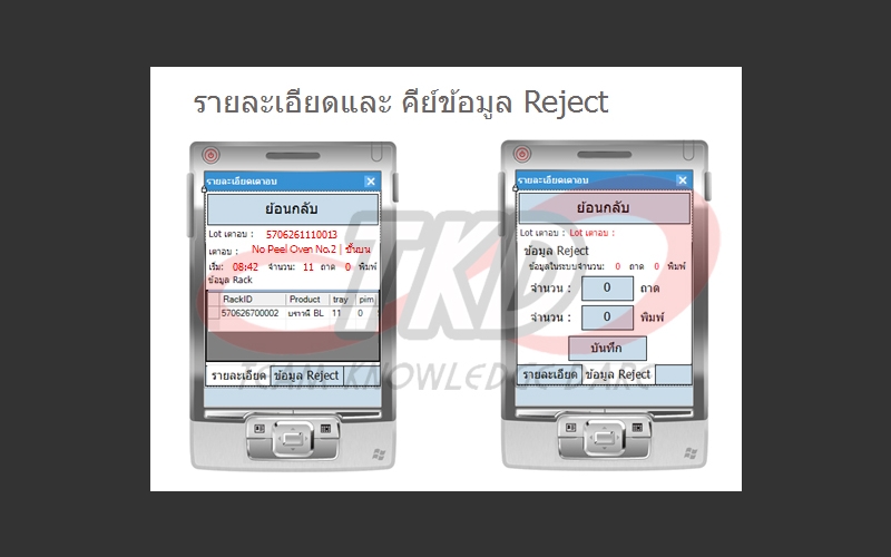 ระบบบันทึกข้อมูลผ่าน Handheld